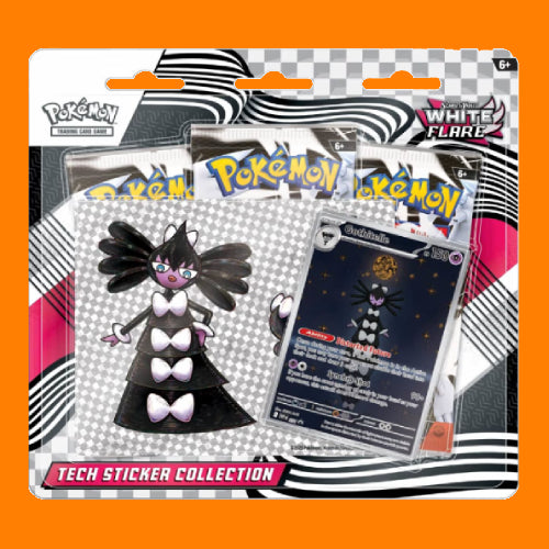 White Flare Tech Sticker Collection